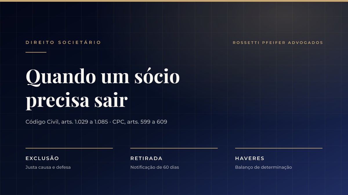Exclusão de sócio e dissolução parcial: como funciona na sociedade limitada