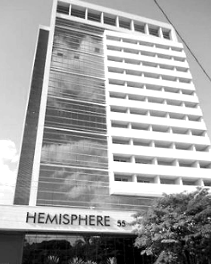 Edifício Hemisphere Norte Sul, onde fica o escritório, em Campinas